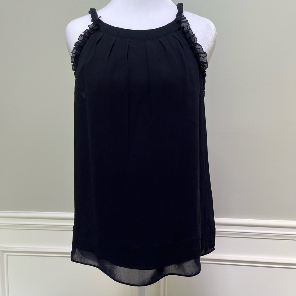 Banana Republic SILK Navy Blue Silk Blouse 4p
